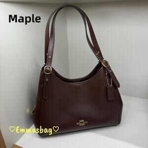 Coach Erin Shoulder Bag Refined pebble Leather CAQ86 Gold/Maple NWT